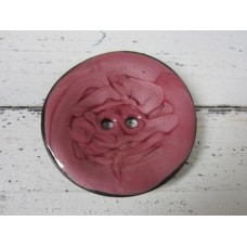 Bottone cocco smaltato rosa antico